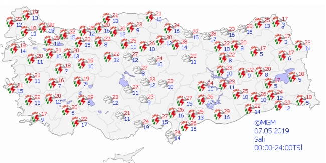 Ramazanın ilk haftasında hava durumu